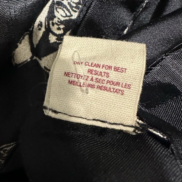 Anthropologie Maeve Black Button-front Short Sleeve Dress in Frenchie Prints - Picture 6 of 8